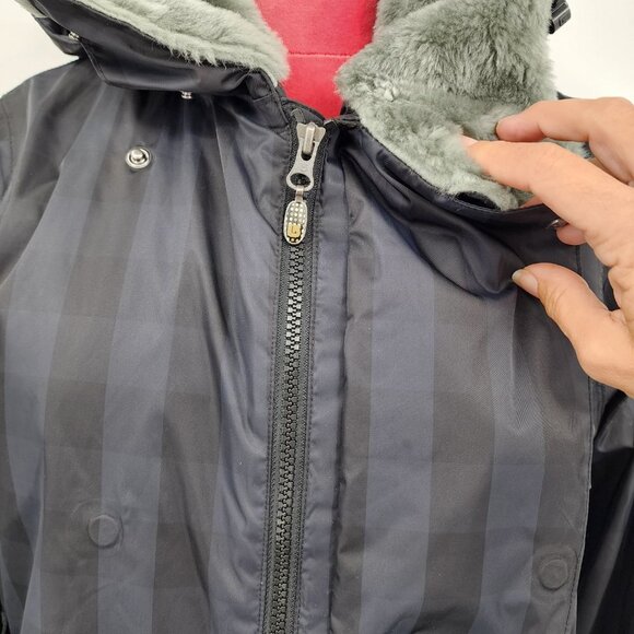 BURTON Dutchess Insulated Black Tone On Tone Plaid Snowboard Jacket M NWT - Picture 11 of 16